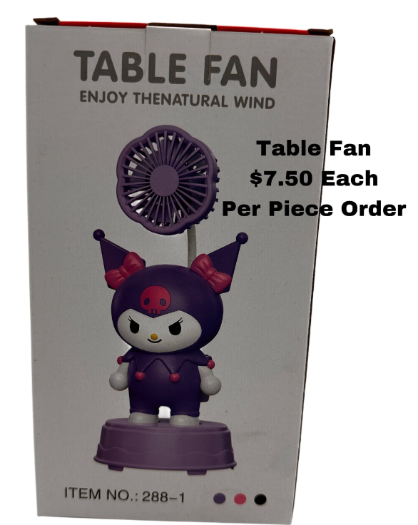 Table Fan (Kuromi Character Design – ITEM NO.: 288-1)