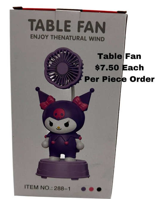 Table Fan (Kuromi Character Design – ITEM NO.: 288-1)