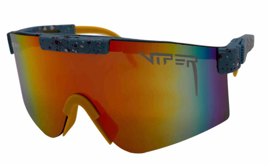 Sunglasses – Viper Visor/Shield Style (Large Mirrored Lens)