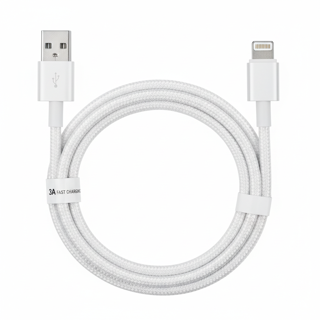 USB to Lightning — 3A Threaded 1M